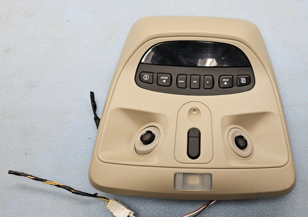🔥07-09 Chrysler Aspen Dodge Durango Overhead Dome Light Lamp Console Tan OEM