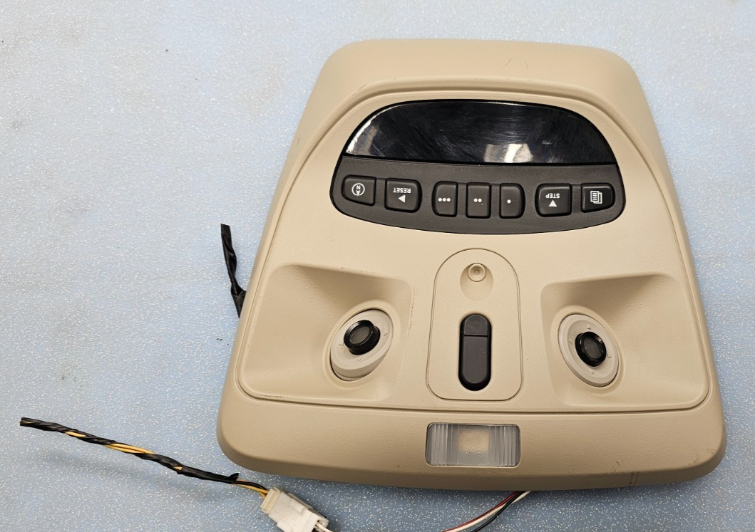 🔥07-09 Chrysler Aspen Dodge Durango Overhead Dome Light Lamp Console Tan OEM