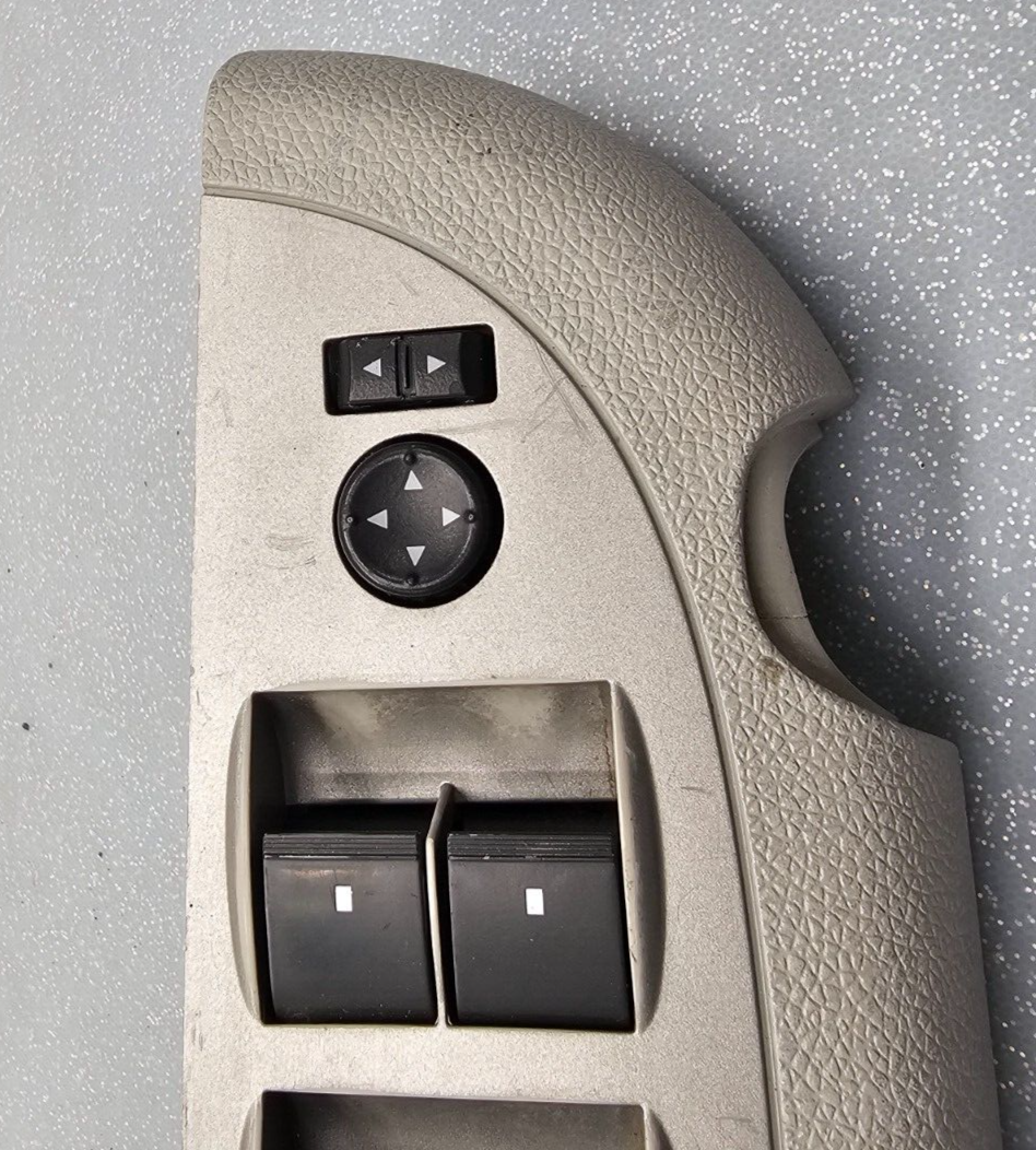 🔥07-10 SILVERADO SIERRA MASTER LEFT DRIVER POWER WINDOW SWITCH LT TAN OEM WS47