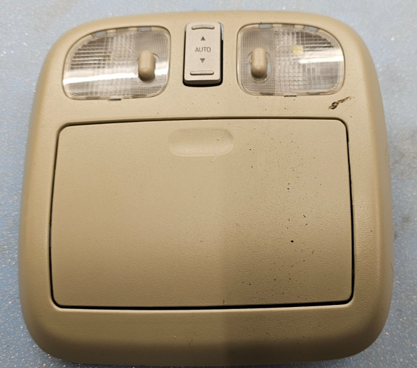 🔥10-12 Fusion Milan MKZ Overhead Console Dome Map Light Lamp Unit Storage TAN