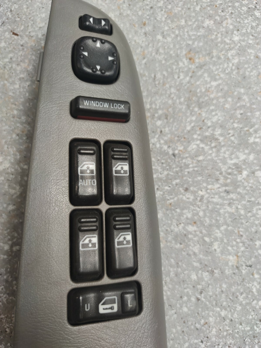 99-02 Silverado SIERRA Door Master Power Window Switch LEFT Driver LIGHTGRAY WS3