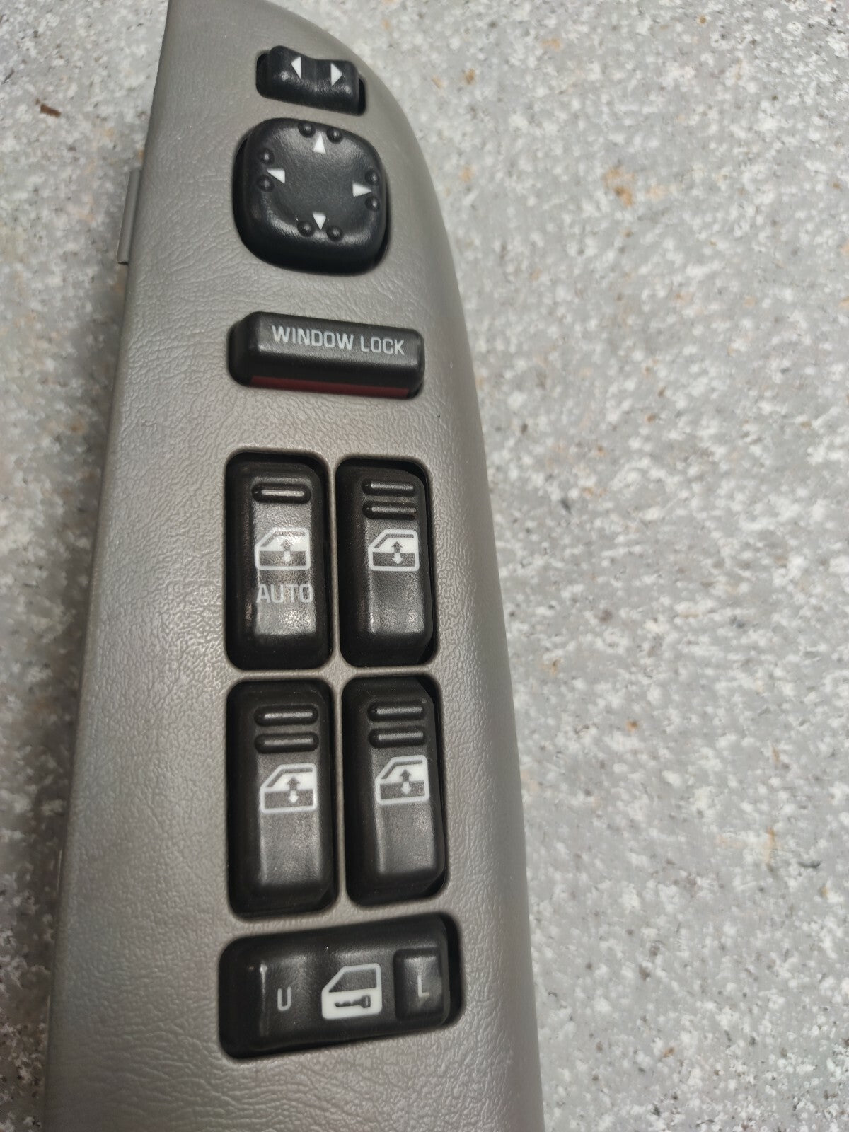 99-02 Silverado SIERRA Door Master Power Window Switch LEFT Driver LIGHTGRAY WS3