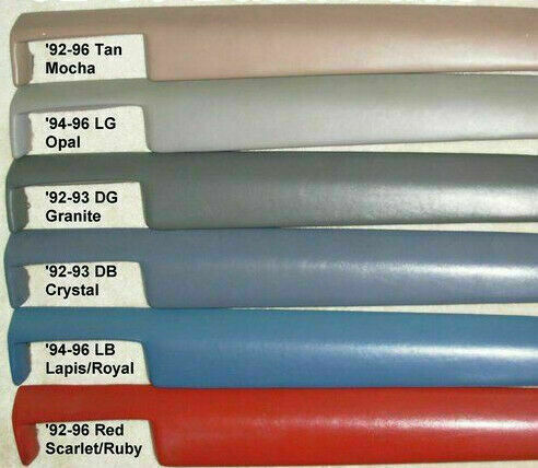 🔥92-96 Ford F150 F250 BRONCO A Pillar Passenger RIGHT Roof Trim Molding RED p1