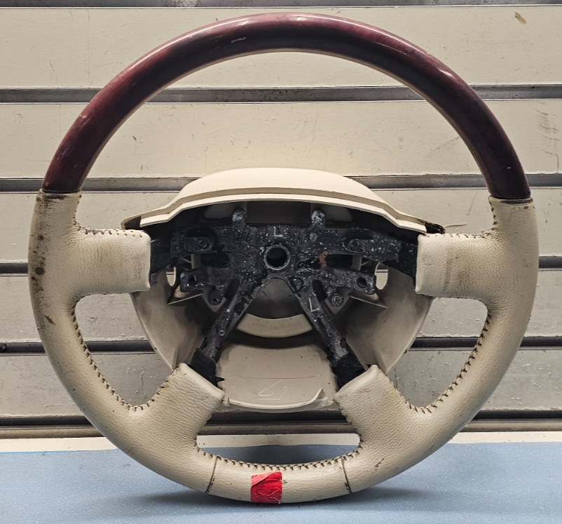🔥03-06 LINCOLN NAVIGATOR Steering Driver Column Wheel Assembly TAN/WOOD