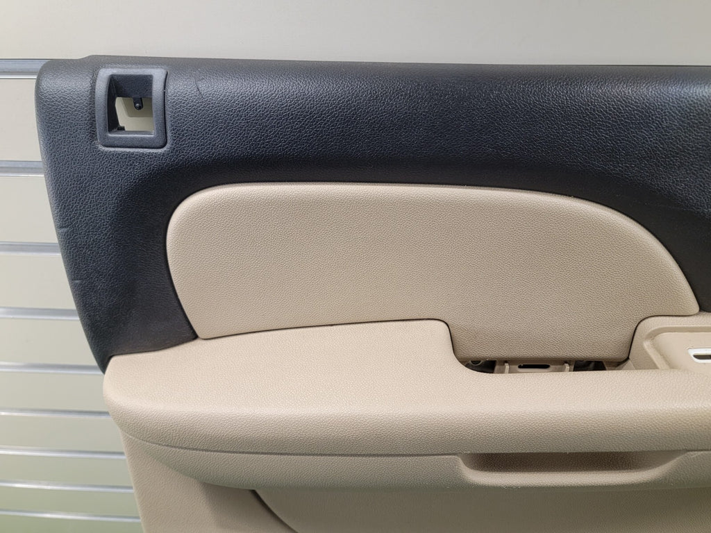 🔥07-13 CHEVY SILVERADO 1500 rear LEFT INTERIOR DOOR TRIM PANEL TAN