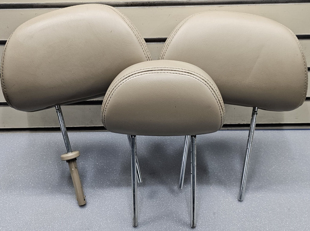 🔥05-12 Ford Escape MARINER HEADREST Rear 2nd Row LEFT/RIGH SET LEATHER TAN