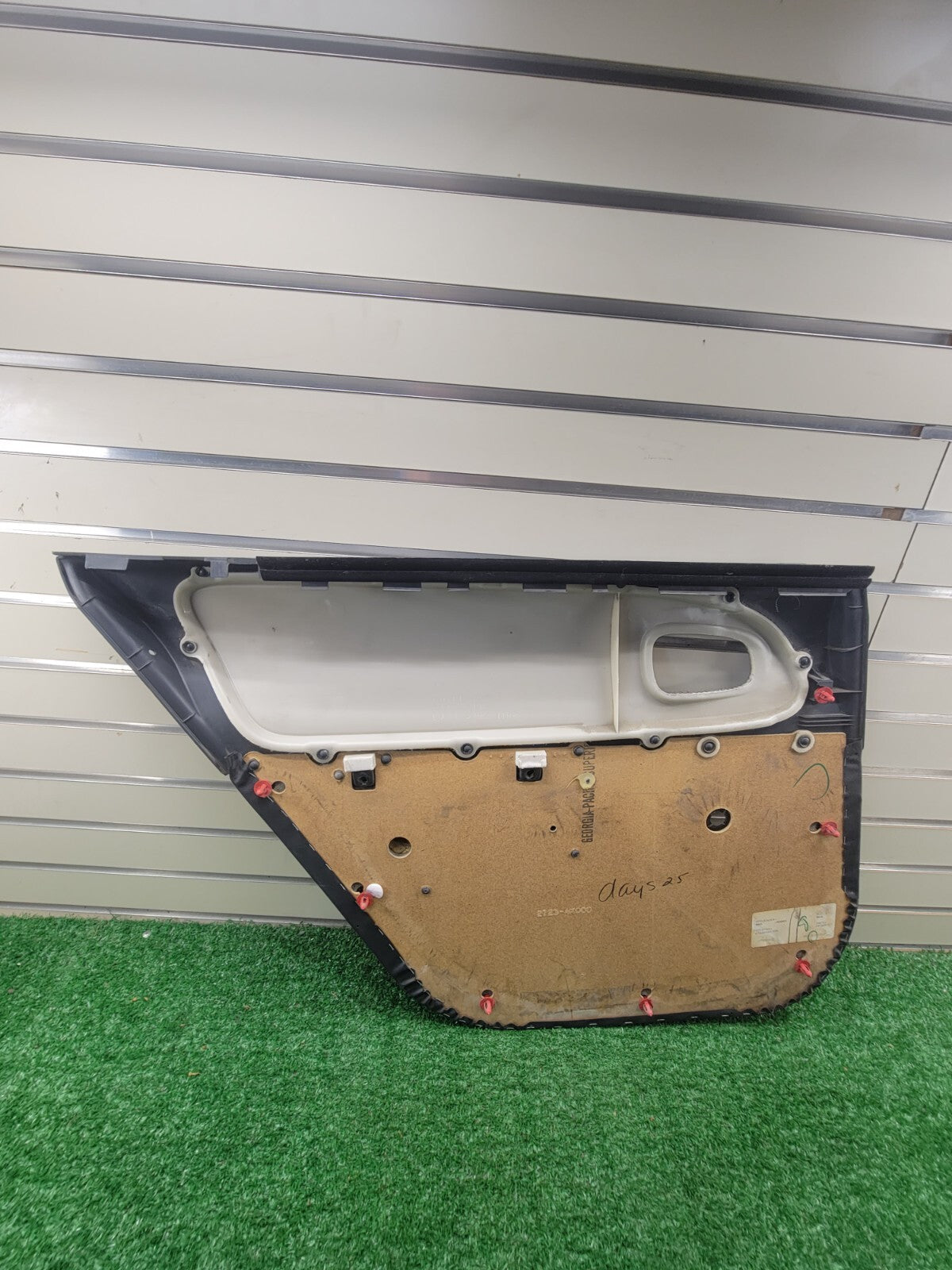 🔥93-97 Toyota Corolla RIGHT PASSENGER Rear Door Panel OEM DARK GRAY Cloth