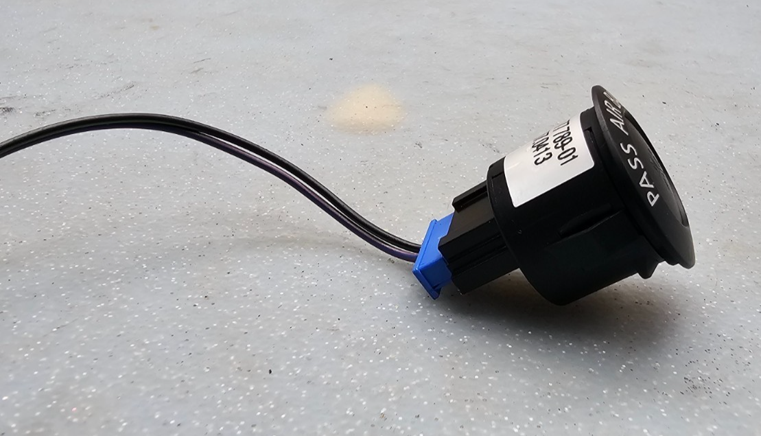 🔥02-08 MINI COOPER RIGHT PASSENGER AIR OFF INDICATOR SWITCH LIGHT UNIT BLACK