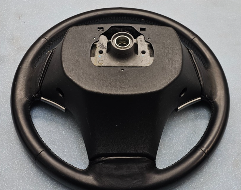 🔥07-09 Elantra Left Driver Steering Column Wheel Cruise Control Leather Black