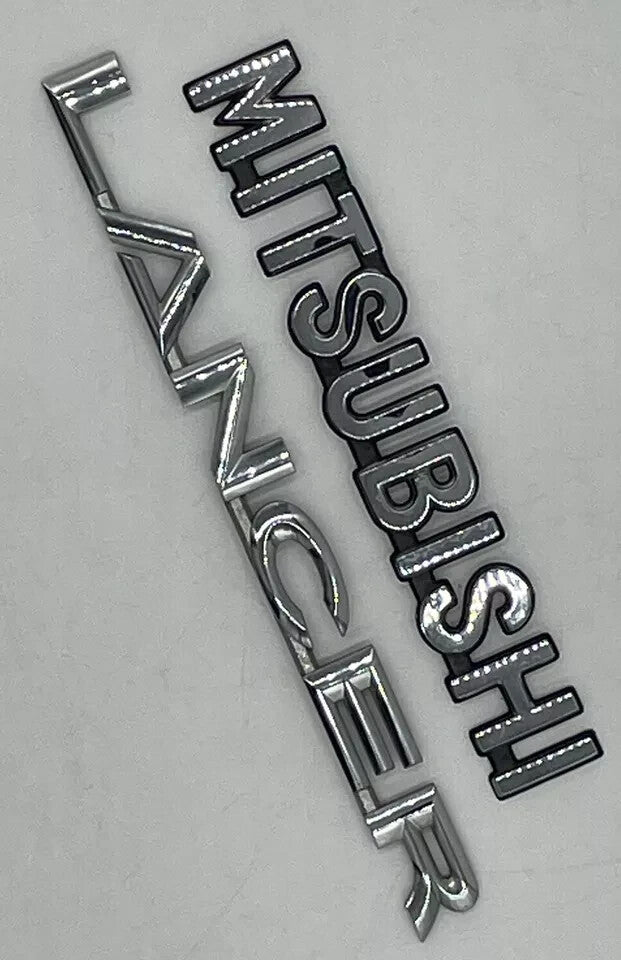 08-17 MITSUBISHI LANCER CHROME REAR TAILGATE NAMEPLATE EMBLEM LOGO SYMBOL BADGE
