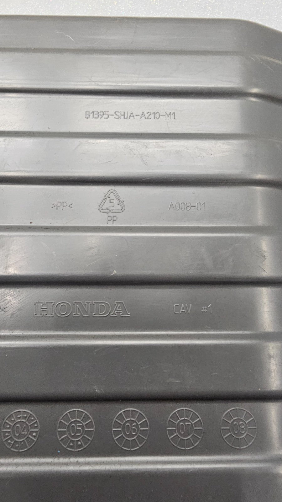 🔥05-07 HONDA Odyssey EX Front Under Passenger Seat RH Storage Bin Tray Gray OEM