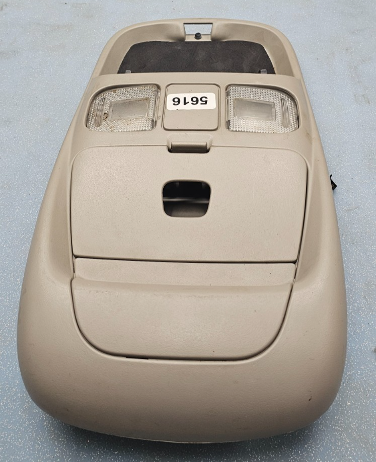 🔥98-01 Dodge Ram Overhead Console Storage Dome Map Light Lamp Assembly TAN