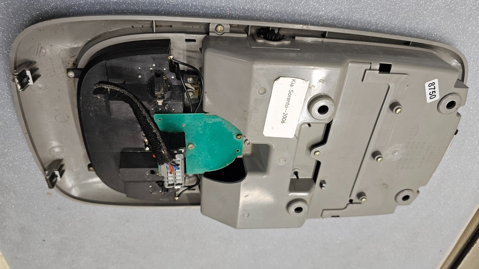 🔥03-09 Kia Sorento Overhead Console Dome Map Light Lamp Storage Assembly Gray