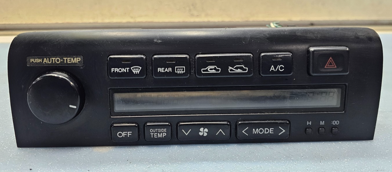 🔥94-96 LEXUS ES300 AC A/C HVAC Temperature Heater Climate Control Panel Black