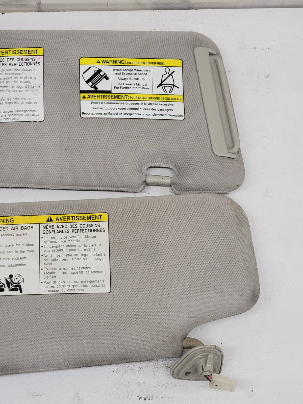 🔥2003-2007 NISSAN MURANO SUN VISORS SHADE SUNVISORS SET  GRAY