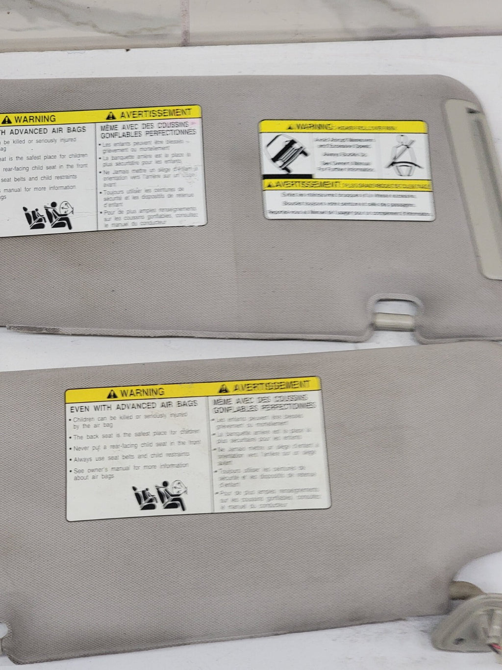 🔥2003-2007 NISSAN MURANO SUN VISORS SHADE SUNVISORS SET  GRAY