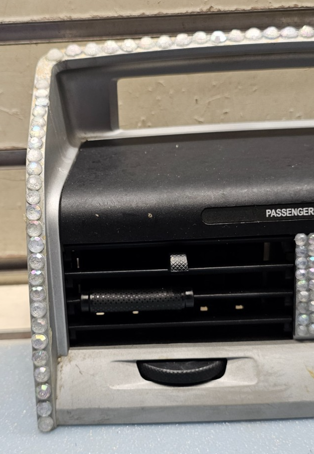 🔥08-12 FORD ESCAPE DASH CENTER Air Vents Bezel Heater Conditioning Silver/Black