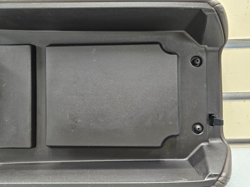 07-17 TRAVERSE ACADIA Enclave Leather Armrest Center Console Lid Assembly BLACK