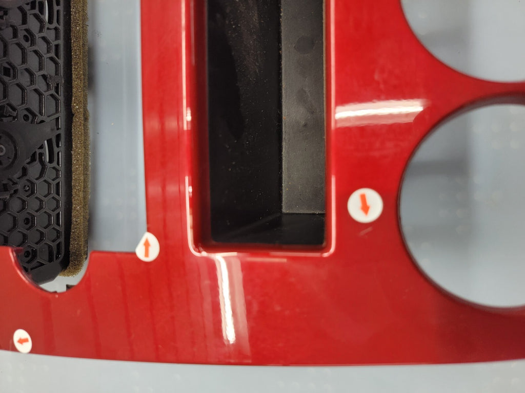 🔥07-09 Dodge CALIBER Dash Radio Center BEZEL Climate Dash Trim Vents Red B15