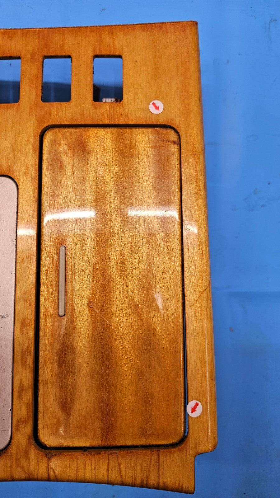 🔥04-07 Infiniti QX56 Floor Center Console Gear Shifter Trim Bezel Selector Wood