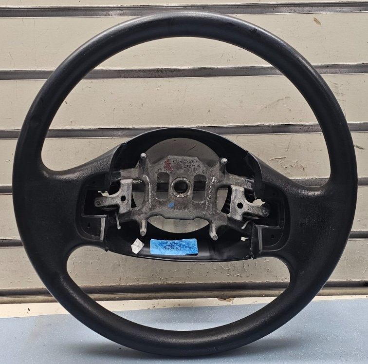 🔥97-03 Ford F150 F250 Expedition Leather Steering Wheel Cruise Cover Black OEM