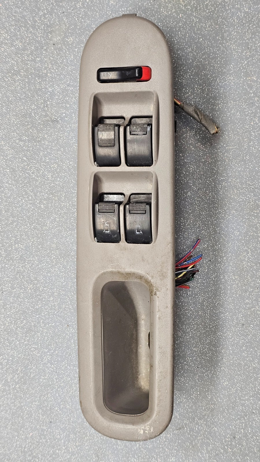 🔥99-04 Odyssey Front Left Driver Door Master Window Switch Bezel Assembly Tan