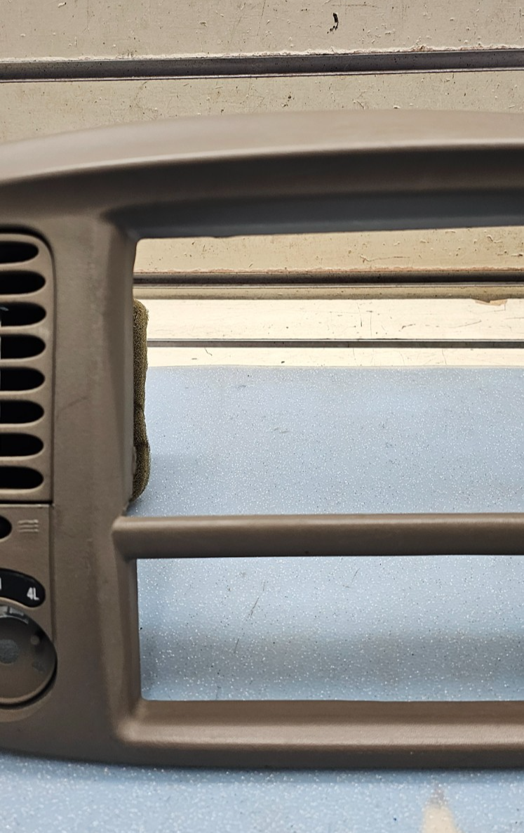 🔥97-03 Ford F150 F-150 Dash Radio Stereo Climate BEZEL Trim Panel Line TAN B1