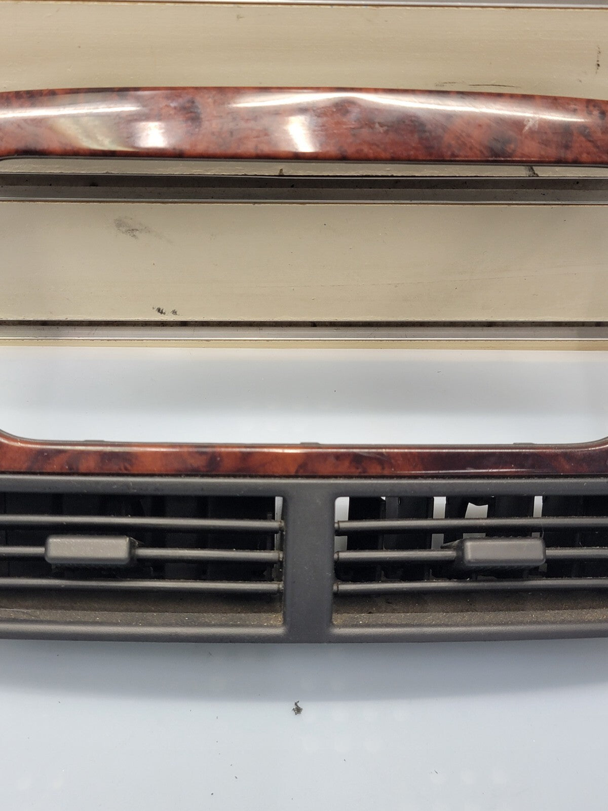 🔥99-04 Jeep Grand Cherokee Center Dash RADIO Bezel A/C Air Vent Trim woodgrain
