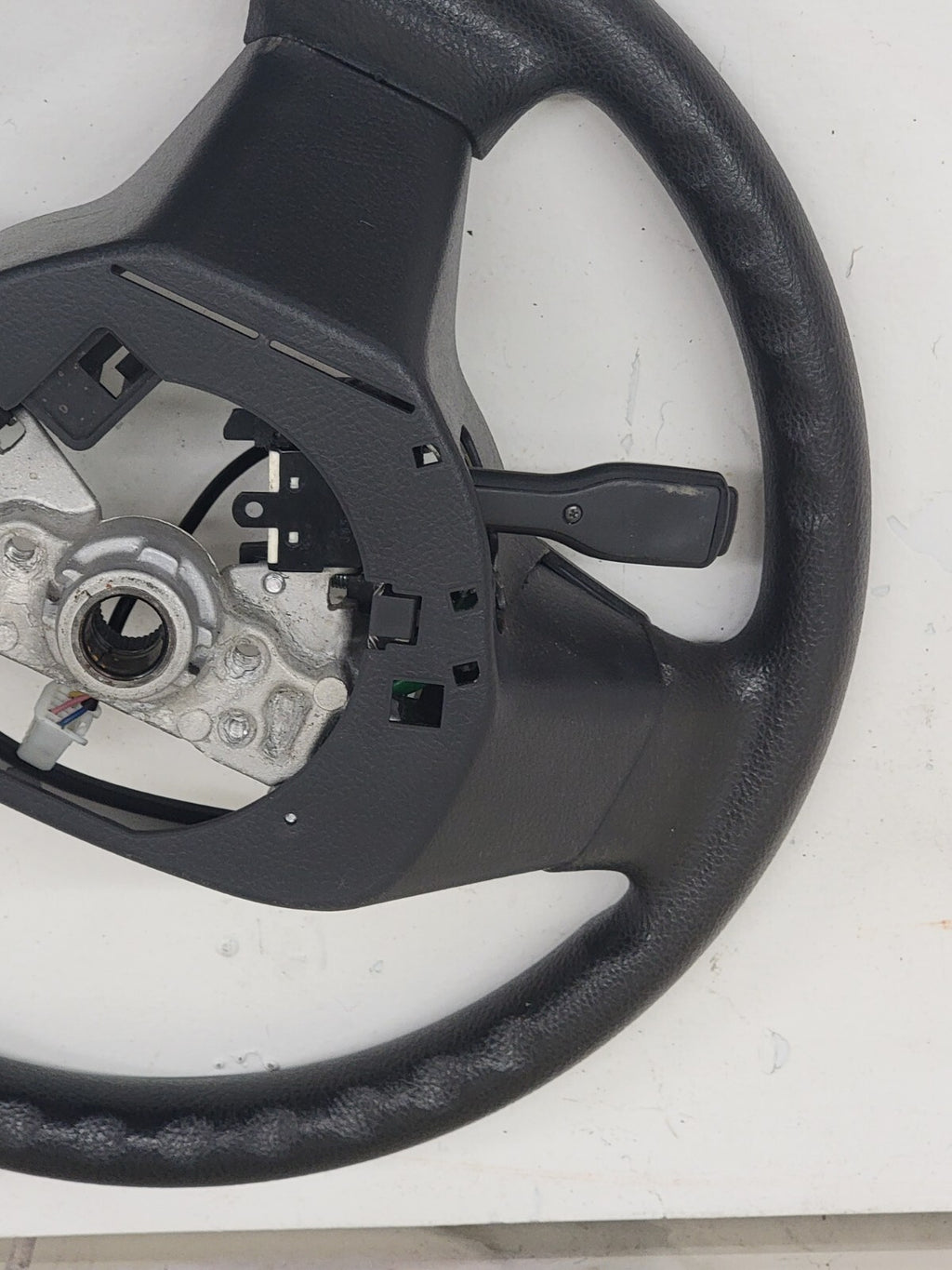 🔥06-12 TOYOTA RAV4 LEFT DRIVER STEERING COLUMN WHEEL COVER LEATHER BLACK OEM