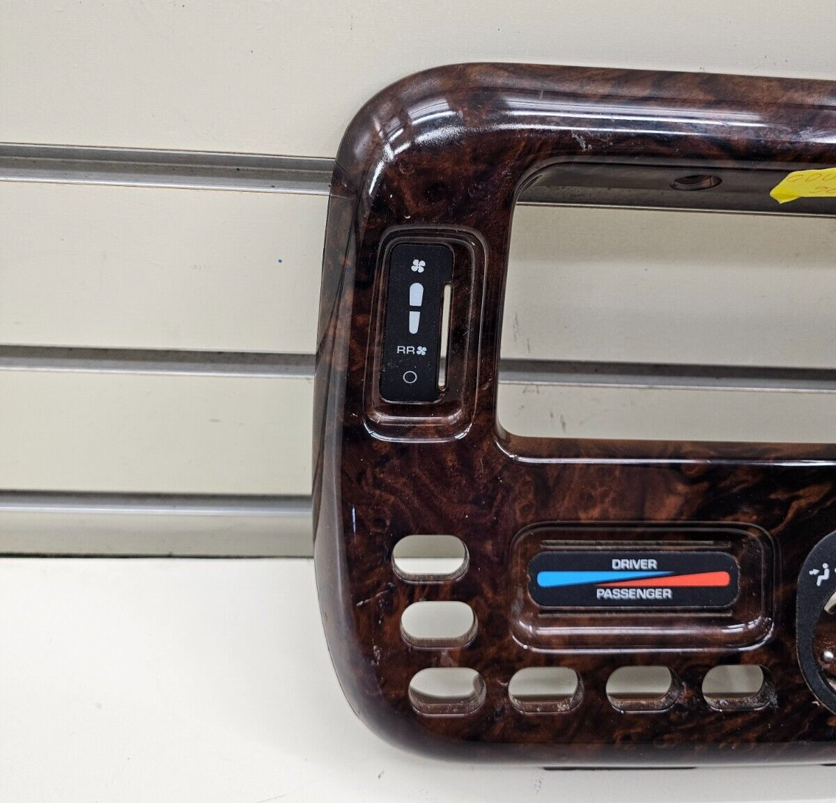 🔥96-00 Caravan Town Country Dash Climate Control Radio Bezel Trim Panel WOOD