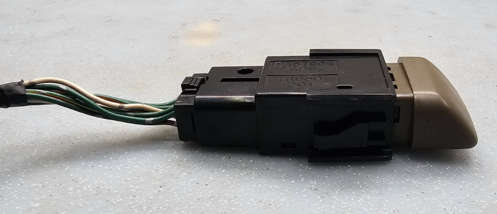 98-02 COROLLA 05-10 AVALON HAZARD EMERGENCY LIGHT SWITCH DRIVER ASSEMBLY DK TAN