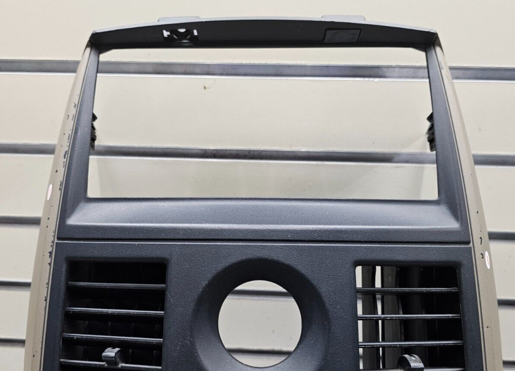 08-10 Grand Caravan Town Country Dash FM Radio Stereo Trim Bezel Panel Black/Tan