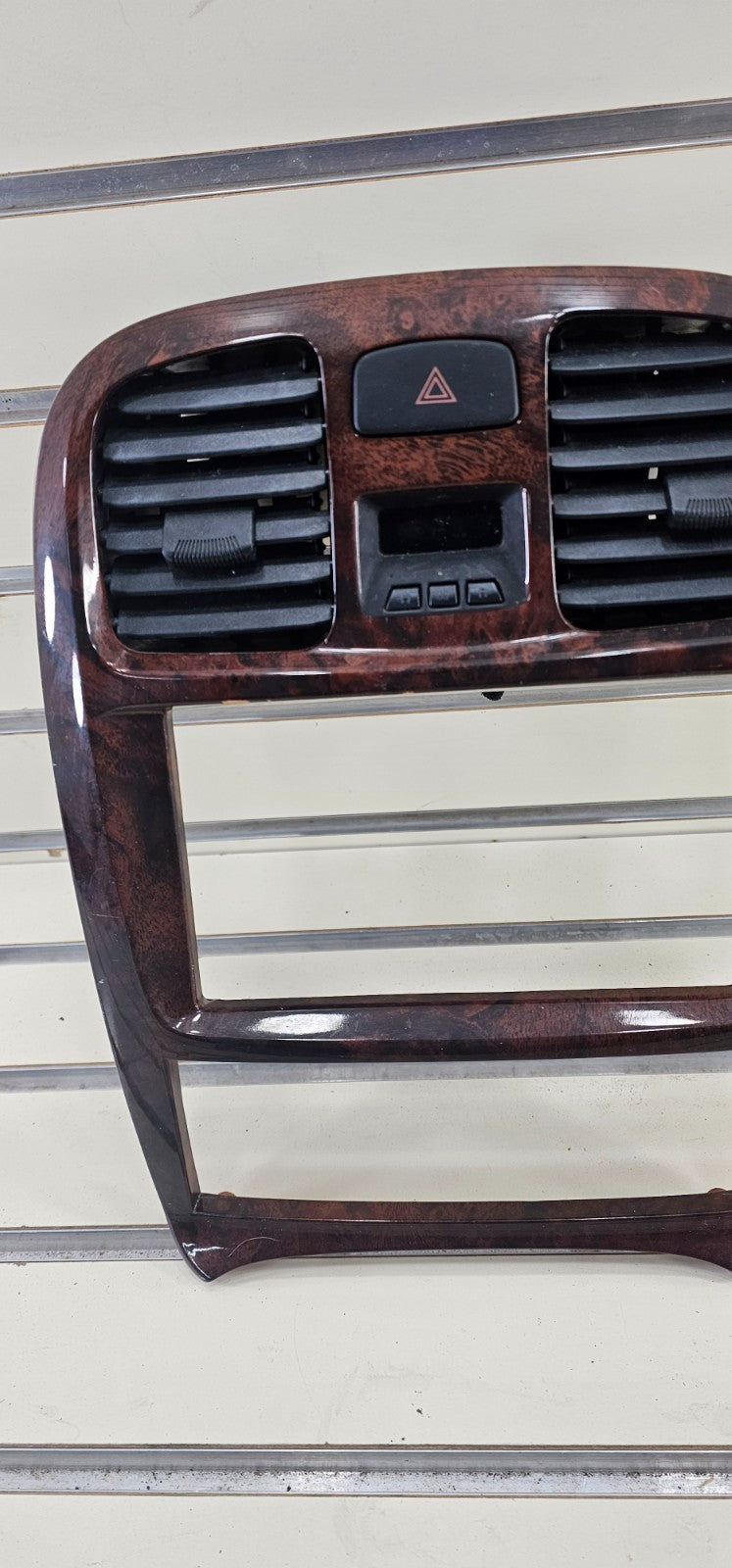🔥02-05 HYUNDAI SONATA DASH AC CLIMATE CONTROL SWITCH BEZEL FM RADIO STEREO WOOD