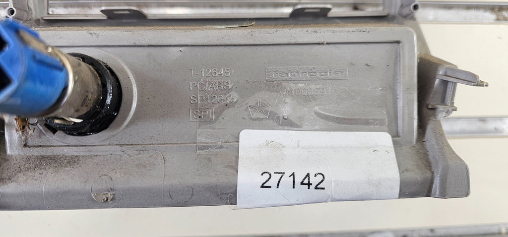 🔥10-12 Dodge Caliber Center Dash Radio Climate Control Bezel Trim Panel SILVER