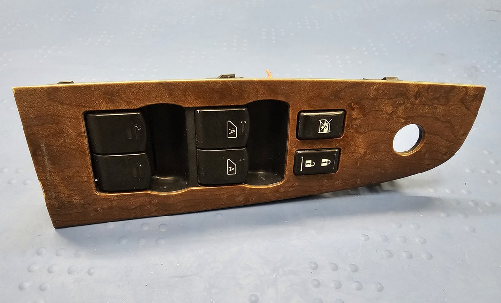 🔥07-12 ALTIMA LEFT DRIVER MASTER POWER WINDOW DOOR CONTROL SWITCH ASSEMBLY WOOD