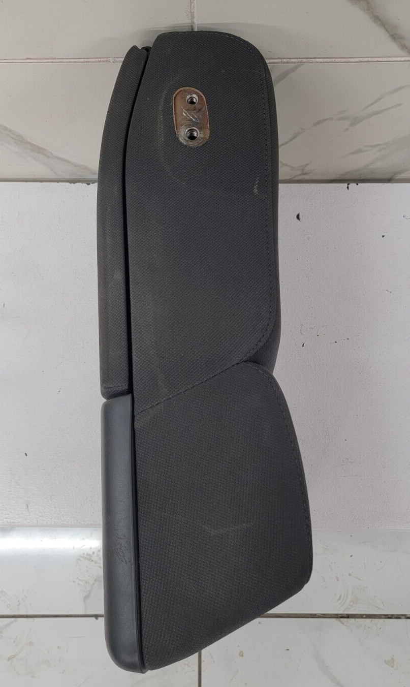 04-08 Ford F-150 Jump Seat Center Console Armrest Cup Holder Cloth Dark Gray JS1