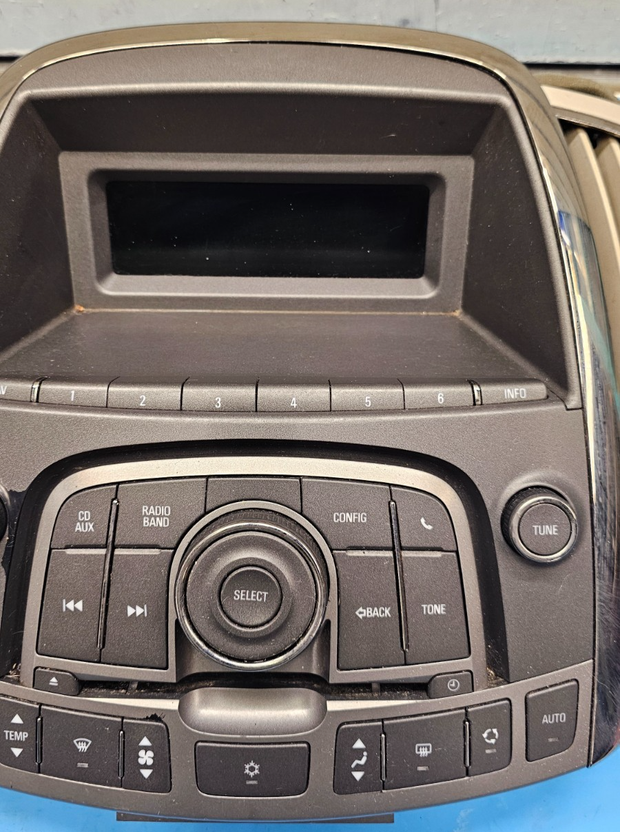 🔥10-12 ALLURE LACROSSE DASH RADIO DISPLAY BEZEL CLIMATE SCREEN BLACK/LIGHT TAN
