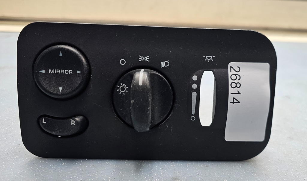 01-07 Caravan Town Country Headlight Fog Light Mirror Power Control Switch Black