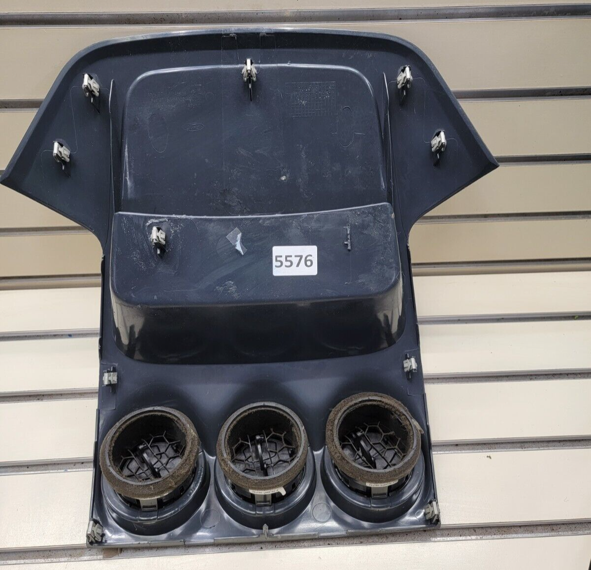 10-13 Ford Transit Connect-Center Upper Dash Bezel W/Triple Vents OEM Black