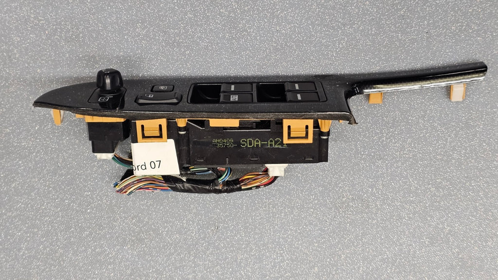 🔥03-07 ACCORD LEFT DRIVER MASTER POWER CONTROL DOOR WINDOW SWITCH BLACK WS11