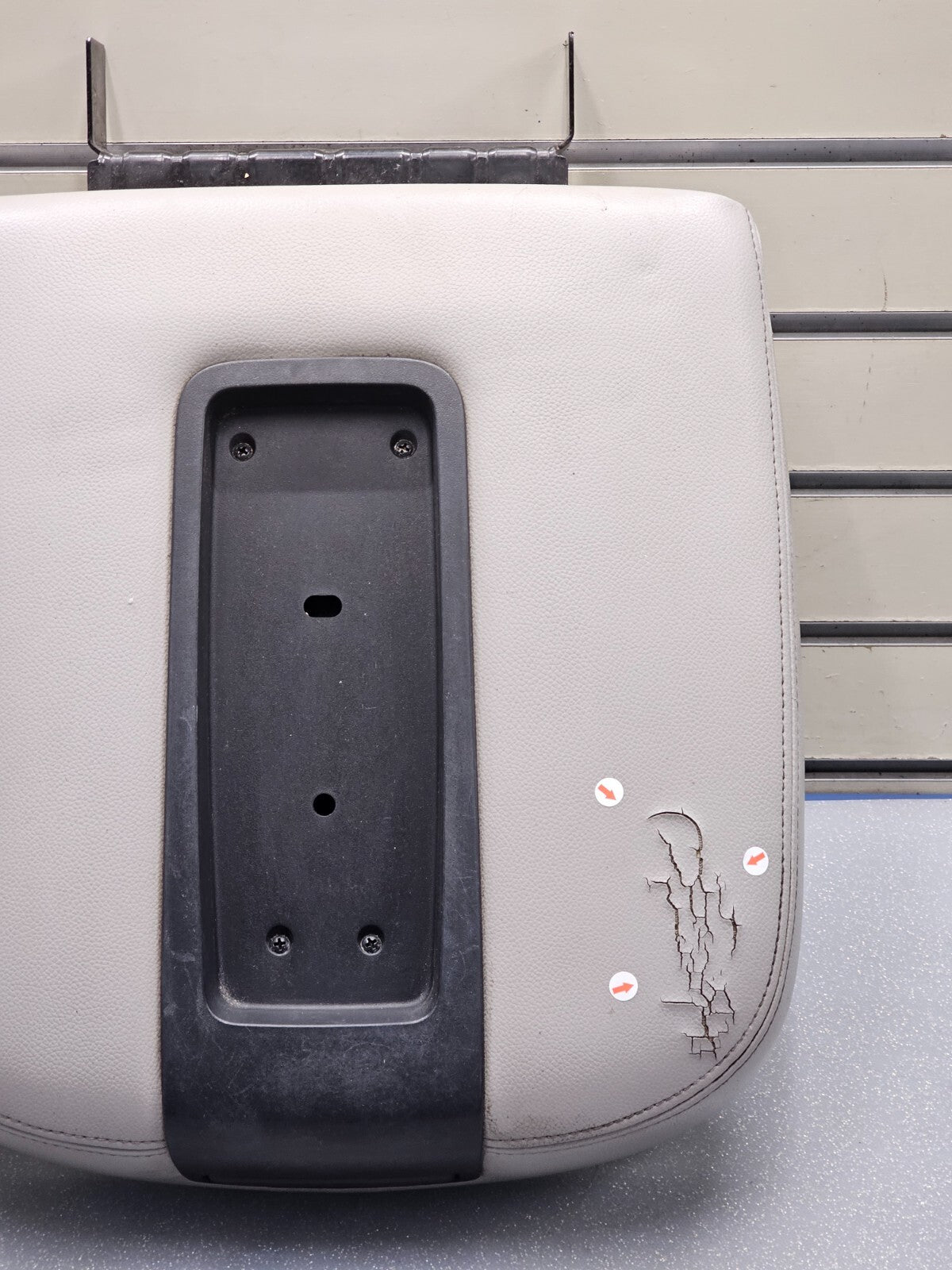🔥07-13 Tahoe Suburban Yukon Leather Console Lid Armrest Cover Top Pad TAN JS5