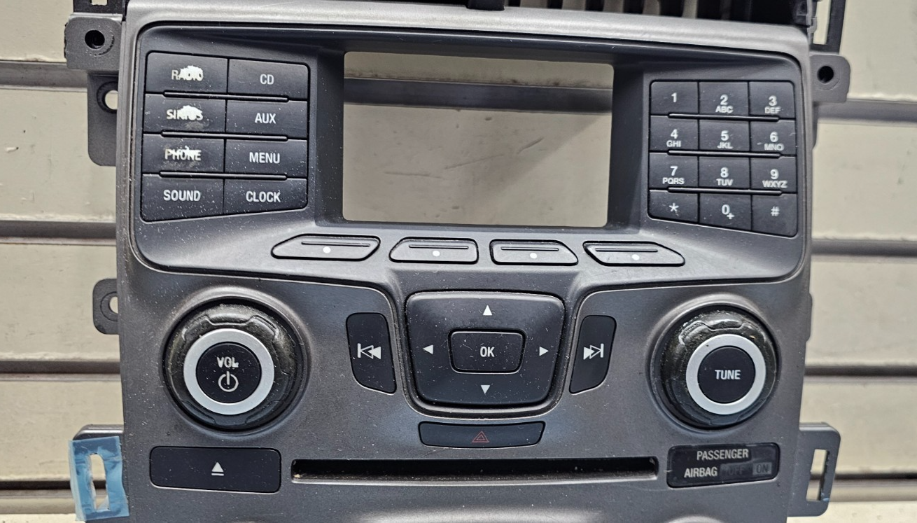 🔥11-14 EDGE RADIO STEREO AUDIO CLIMATE HEATER BEZEL INSTRUMENT PANEL SILVER
