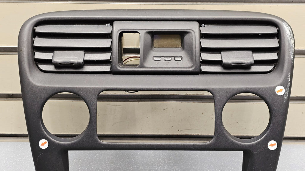 98-02 HONDA ACCORD FRONT CENTER DASH RADIO STEREO CLIMATE BEZEL TRIM PANEL BLACK