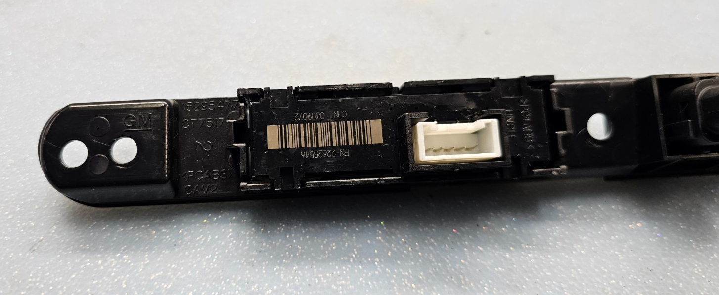 🔥2007-2012 GMC Acadia Traverse Hazard Light Control Switch PANEL Assembly Black