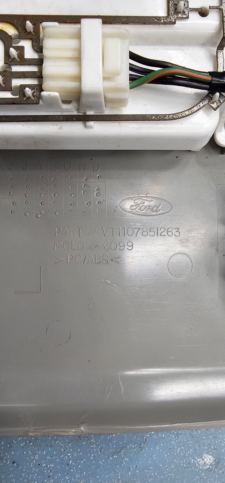 🔥04-08Ford F-150 Overhead Console DOME Map Light Roof🔴Storage Assembly GRAY 09