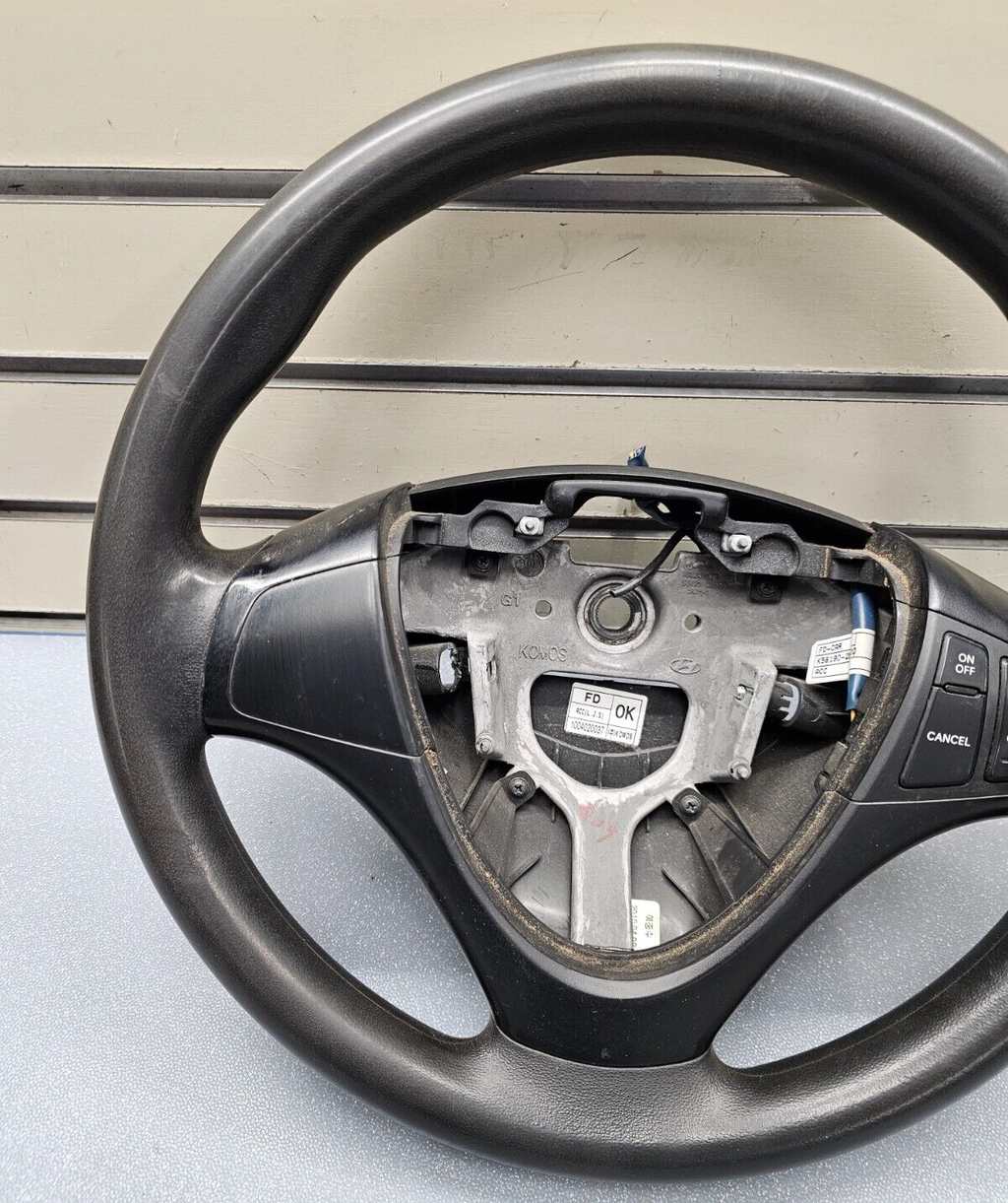 🔥08-12 Elantra i30 Left Driver Steering Wheel Cover Assembly Leather Black OEM