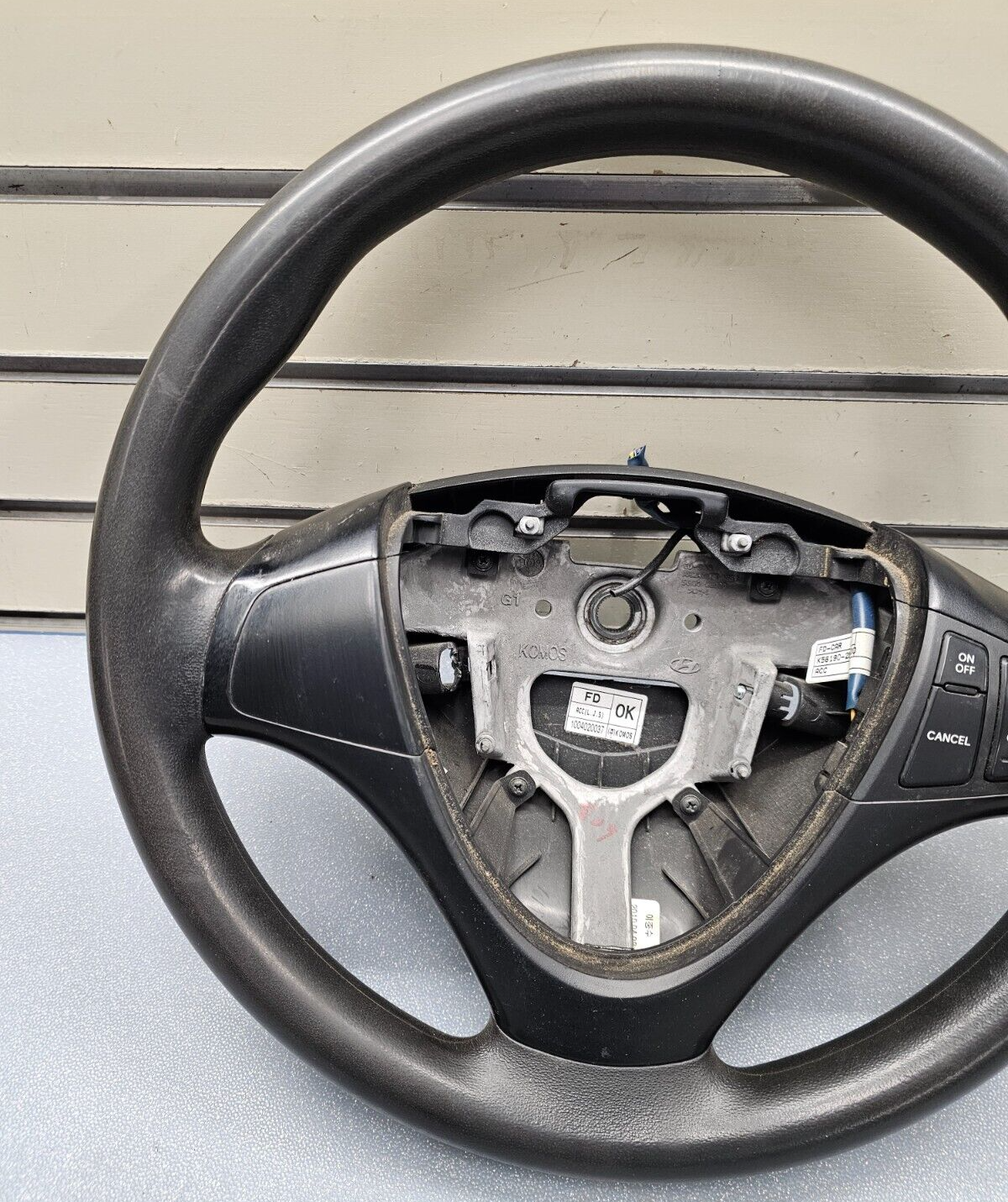 🔥08-12 Elantra i30 Left Driver Steering Wheel Cover Assembly Leather Black OEM