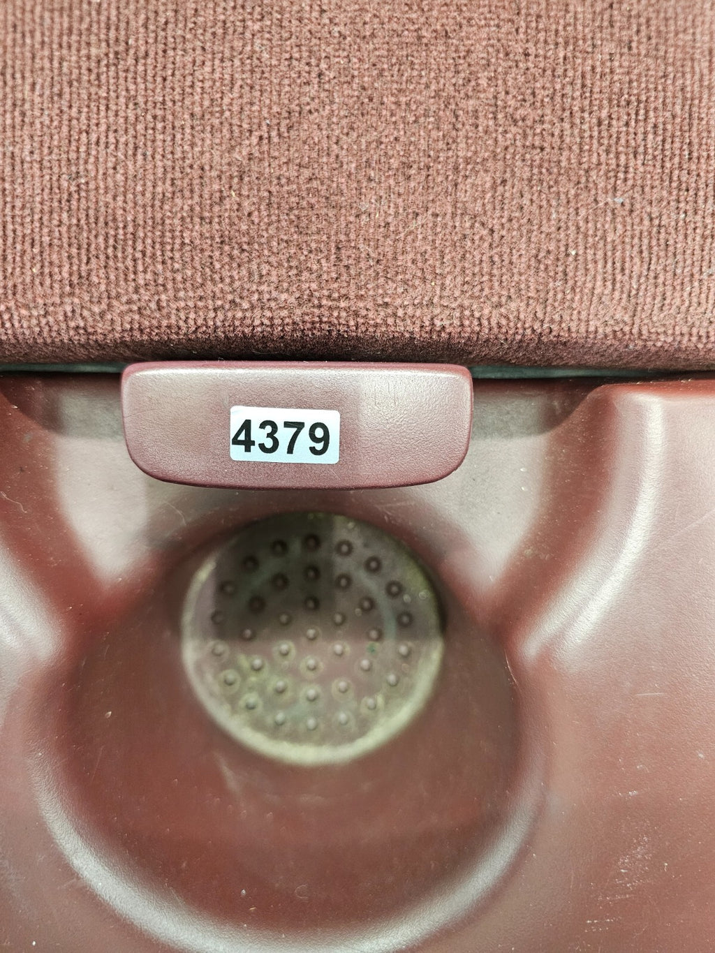 97-03 Ford F150 Center Console JUMPSEAT Armrest Cloth/Leather cup holder Red JS6