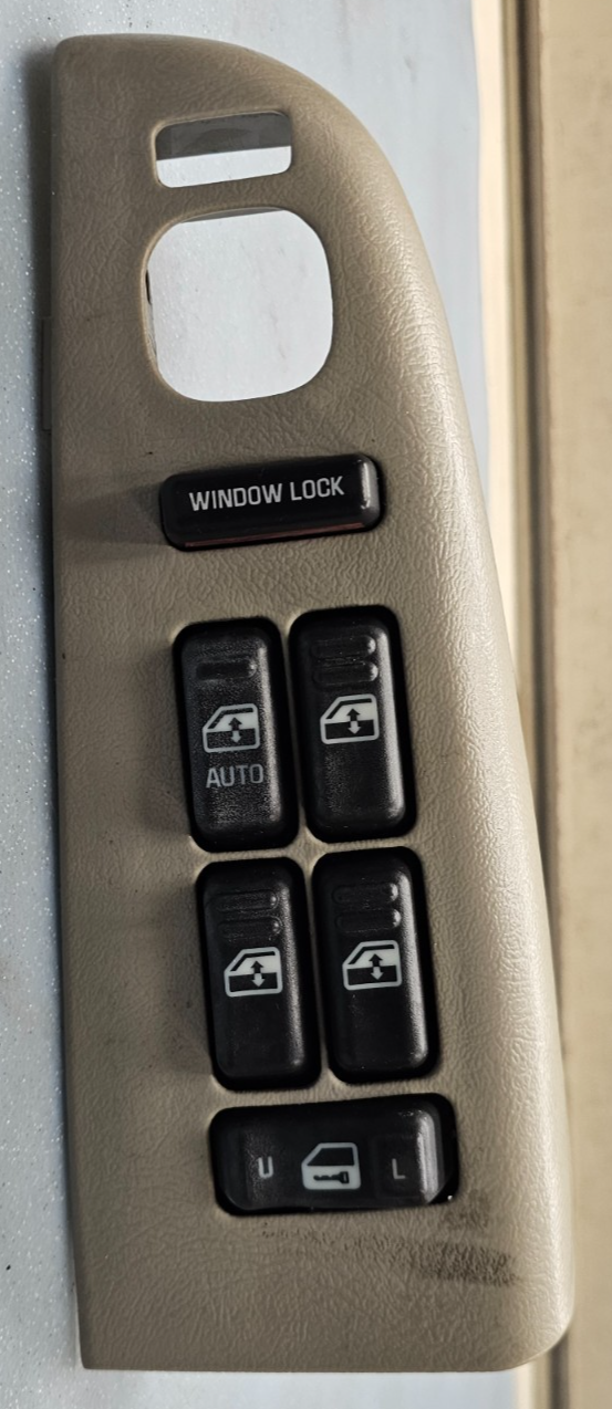 🔥99-02 Tahoe Suburban Left Driver Master Power Window Switch Assembly TAN