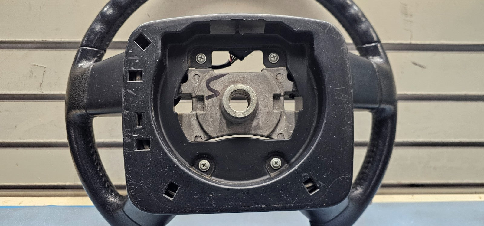 🔥04-08 Ford F150 Leather Driver Steering Column Wheel Cruise Control Black 